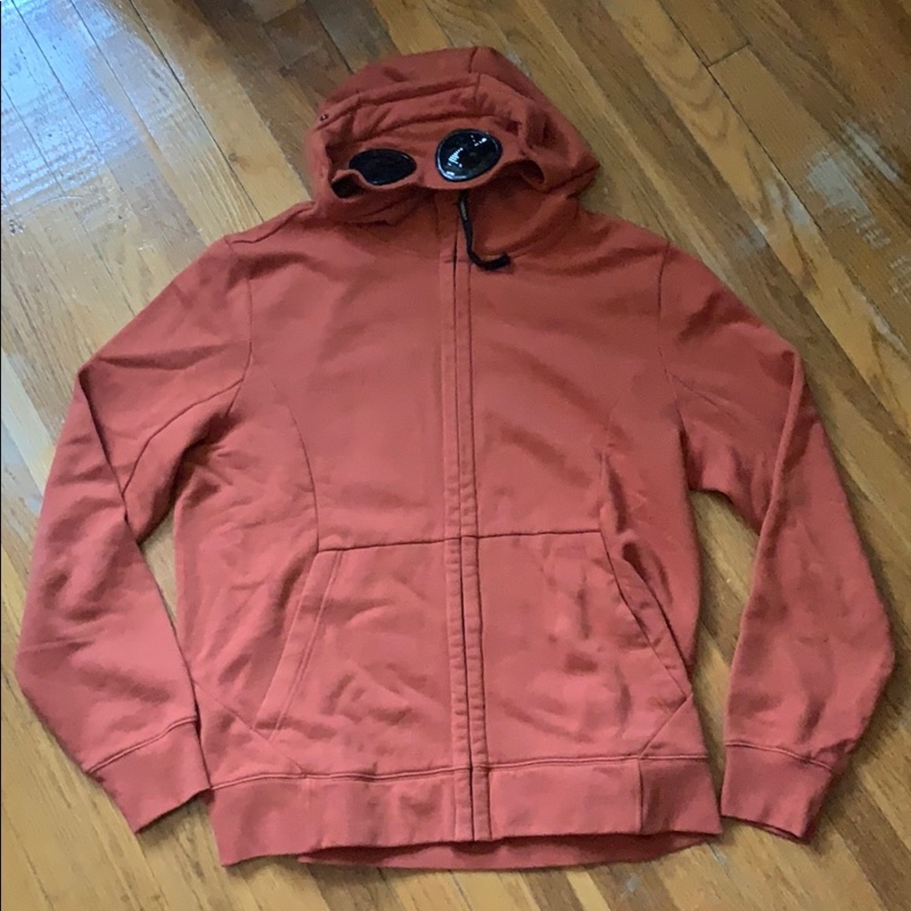 CP Company zip hoody burnt orange